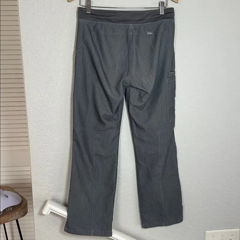 Figs Axim Scrub Pants T2001S Grey Cargo 4 Pockets PO 1602 Nurse Men's Medium